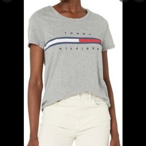 Tommy Hilfiger essential grey relaxed short sleeve shirt